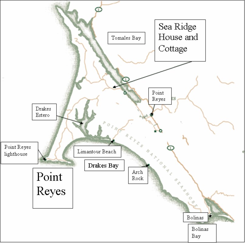 Point Reyes Hikes Map Point Reyes